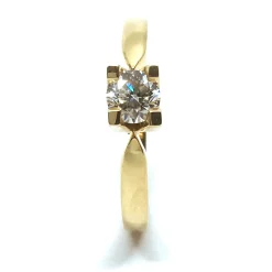 14 KT. GULD EVA RING MED BRILLANT 0,50 CT. W/SI