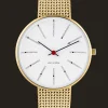 ARNE JACOBSEN BANKERS 34MM GULD MED MAT MESHREM - 53107-1609