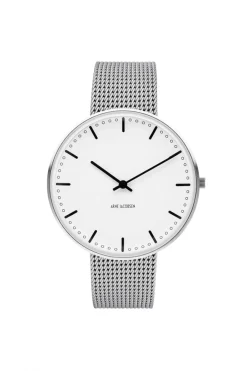 ARNE JACOBSEN CITY HALL STÅL 40MM HVID SKIVE STÅL MESH LÆNKE