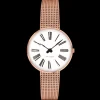ARNE JACOBSEN ROMAN 30MM HVID SKIVE ROSA MESH LÆNKE