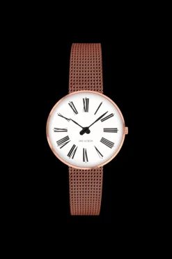 ARNE JACOBSEN ROMAN 30MM HVID SKIVE ROSA MAT MESH