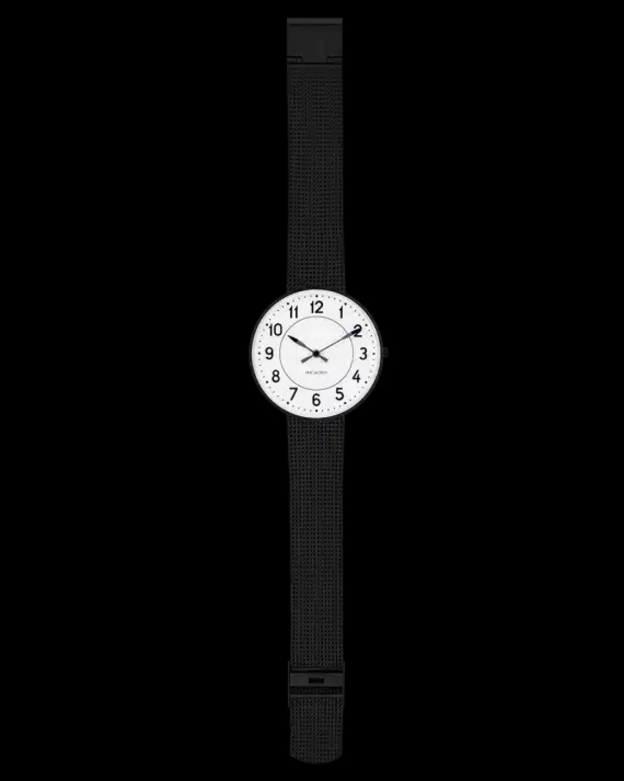 ARNE JACOBSEN UR STATION 40MM MED MESH - 53412-2010