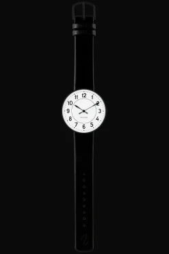 ARNE JACOBSEN UR STATION MED SORTE TAL 40MM - 53412-2001B