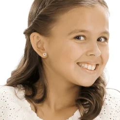 BLOMDAHL CIRKEL ØRERINGE MEDICINSK PLAST MED KRYSTALLER - 15-01191-01