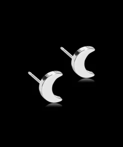 BLOMDAHL ØRERINGE TITANIUM NT MOON - 15-1275-00