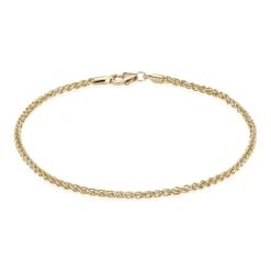 BND HVEDE ARMBÅND 14 KARAT GULD 1,70 MM BRED 17 CM - H1417017C