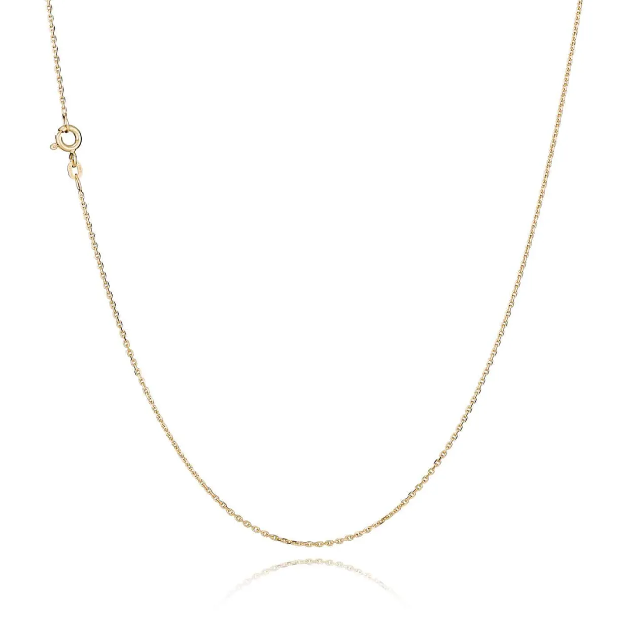 BNH ANKER FACET HALSKÆDE 8 KARAT GULD 1,3 MM BREED 50 CM - A804050F