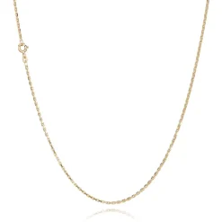 BNH ANKER FACET HALSKÆDE 8 KARAT GULD 1,4 MM BRED 60 CM - A805060F