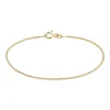 BNH ARMBÅND 8 KARAT GULD PANSER FACET 1,3 MM BRED OG 18 CM LANG - P804518F