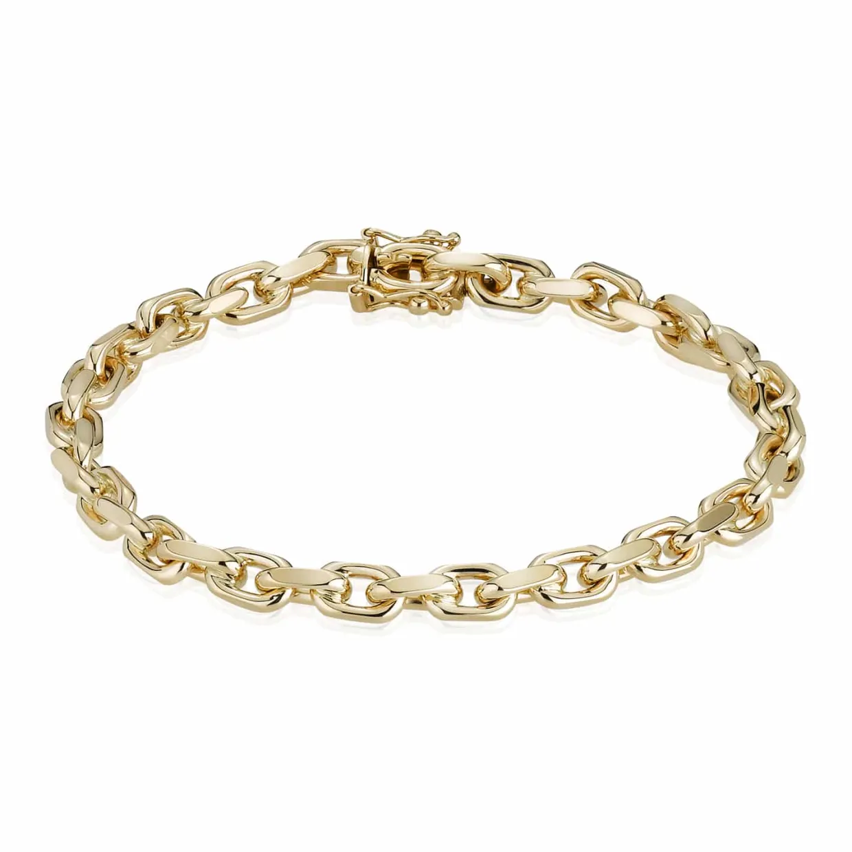 BNH ARMBÅND ANKER FACAT I 14 KARAT GULD 20 CM - A1420020K