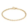 BNH ARMBÅND ANKER FACET 8 KARAT GULD 3,1 MM BRED 21 CM - A812021C