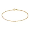 BNH ARMBÅND ANKER FACET 8 KARAT GULD 1,4 MM BRED 18 CM - A805018F