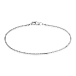 BNH ARMBÅND SLANGE I 14 KARAT HVIDGULD 18,5 CM - SH1412018CF