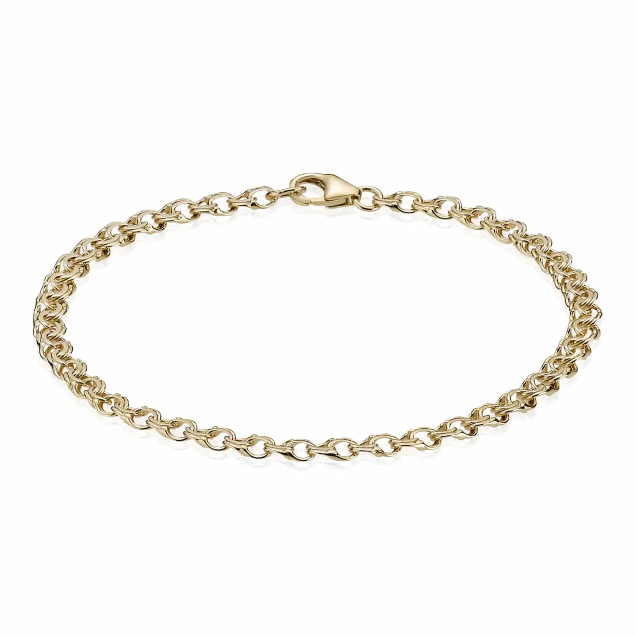 BNH BISMARK ARMBÅND 8 KARAT GULD 3,5 MM BRED 18,5 CM - B835018C