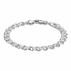 BNH BISMARK ARMBÅND SØLV 6,50 MM BRED 18,5 CM - SB65018C