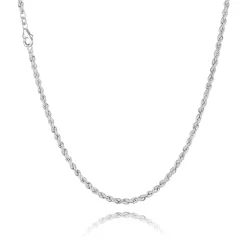 BNH CORDEL MASSIV HALSKÆDE SØLV 3,20 MM BRED 50 CM - SCO32050C