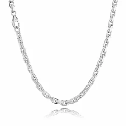 BNH HALSKÆDE ANKER FACET I SØLV 50 CM - SA18050C