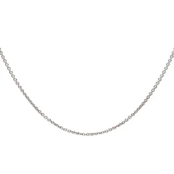 BNH HALSKÆDE RUND ANKER SØLV RHODINERET 36 CM - SARR04036F