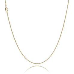 BNH HVEDE HALSKÆDE 14 KARAT GULD 1,3 MM BRED 60 CM - H1413060C