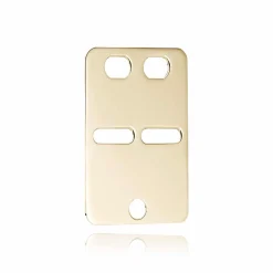 BNH ID PLADE STOR 8 KARAT GULD 34X22 MM - ID8050S
