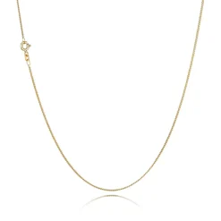 BNH PANSER FACET HALSKÆDE 14 KARAT GULD 0,35 TRÅD 45 CM - P1403545F