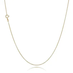 BNH RUND HALSKÆDE RUND ANKER 8 KARAT GULD 0,30 TRÅD 45 CM - AR803045F