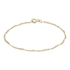 BNH SINGAPORE ARMBÅND 8 KARAT GULD 1,5 MM BRED 17 CM - SGP815017F