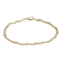 BNH SINGAPORE ARMBÅND 8 KARAT GULD 2,3 BRED 17 CM - SGP823017C