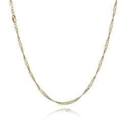 BNH SINGAPORE HALSKÆDE 14 KARAT GULD 2,3 MM BRED 50 CM - SGP1423050C