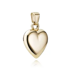 BNK HJERTE VEDHÆNG 14 KARAT GULD 7,5X7,5 MM - H14075075