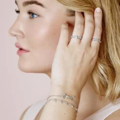 BYBIEHL ARMBÅND SØLV JUNGLE VINE SPARKLE - 2-3106A-R