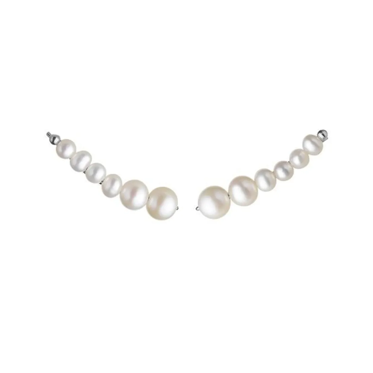 BYBIEHL AURA EARCLIMBERS LARGE SØLV ØRERINGE - 4-3902wp-R