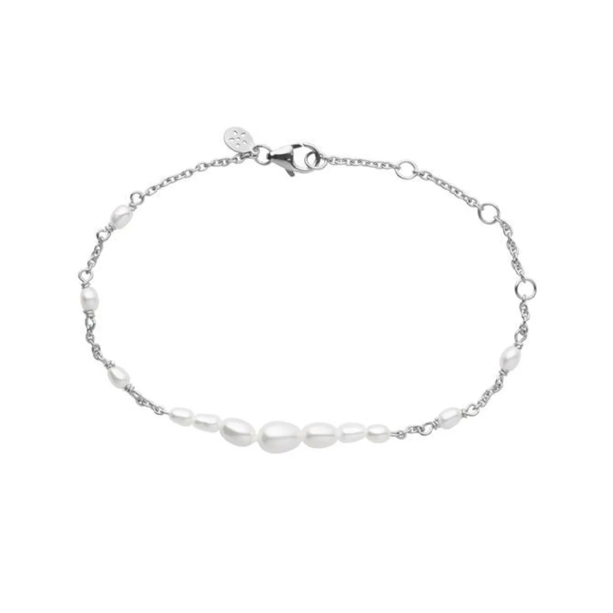 BYBIEHL AURA SØLV ARMBÅND MED PERLER - 2-3902WP-R