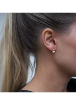 BYBIEHL COCO CHERRY SØLV FORGYLDT ØRERINGE MED PERLE - 4-3305WP-GP