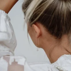 BYBIEHL COCO ØRERINGE SØLV MED FERSKVANDSPERLER OG SYNTETISK ZIRKONIA- 4-3304WP-R