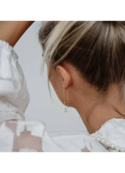 BYBIEHL COCO STRINGS ØRERINGE SØLV FORGYLDT - 4-3304WP-GP