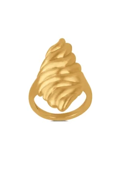 BYBIEHL DUNES SØLV FORGYLDT RING LARGE - 5-4904-GP