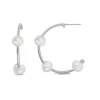 BYBIEHL EMILY SELECT ØRERINGE HOOP SØLV - 4-4704WP-R