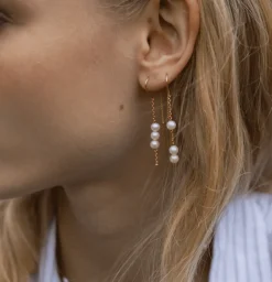 BYBIEHL EMILY SELECT STRING ØRERINGE FORGYLDT - 4-4703WP-GP