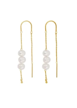 BYBIEHL EMILY STRING ØREHÆNGER - 4-4702WP-GP