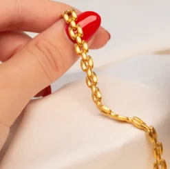 BYBIEHL JACKIE ARMBÅND SØLV FORGYLDT - 2-4504-GP