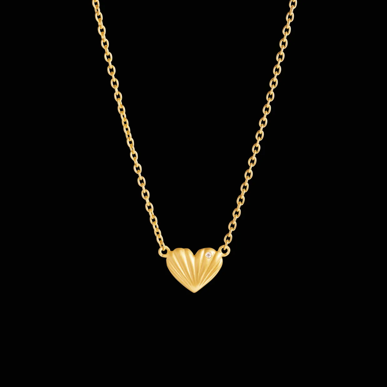 BYBIEHL JUST LOVE HALSKÆDE SØLV FORGYLDT - 3-4501A-GP