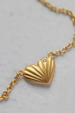 BYBIEHL JUST LOVE HALSKÆDE SØLV FORGYLDT - 3-4501A-GP