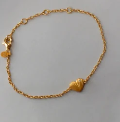 BYBIEHL JUST LOVE ONE HEART ARMBÅND FORGYLDT SØLV - 2-4502-GP