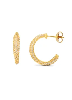 BYBIEHL OCEAN FLOW SØLV FORGYLDT ØRERINGE - 4-4206A-GP