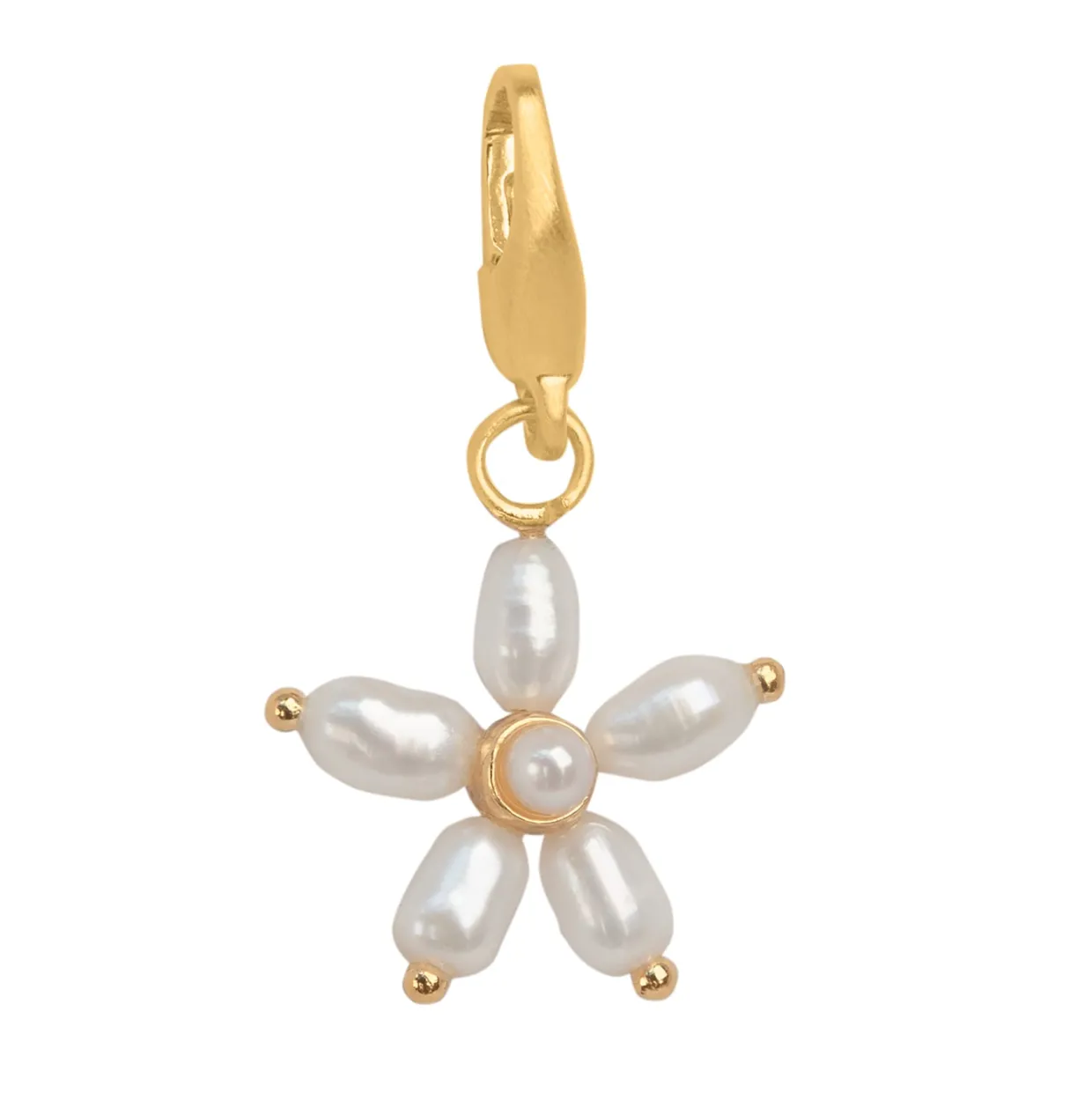 BYBIEHL PEARL SIGNATURE CHARM FORGYLDT METAL - 7-5201WP-GP-B