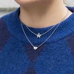 BYBIEHL PEARL SIGNATURE HALSKÆDE SØLV MED PERLER - 3-041WP-R