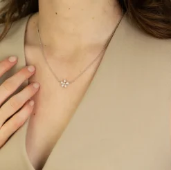 BYBIEHL PEARL SIGNATURE HALSKÆDE SØLV MED PERLER - 3-041WP-R