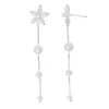 BYBIEHL PEARL SIGNATURE LONG ØRERINGE SØLV MED PERLER - 4-040WP-R