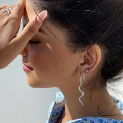 BYBIEHL PEBBLES ØRERINGE SØLV - 4-3801A-R